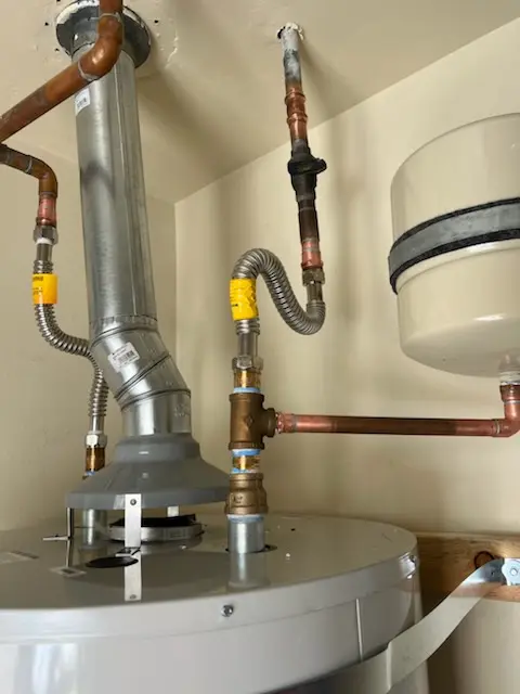 Water heater installation and plumbing repair in Aztec